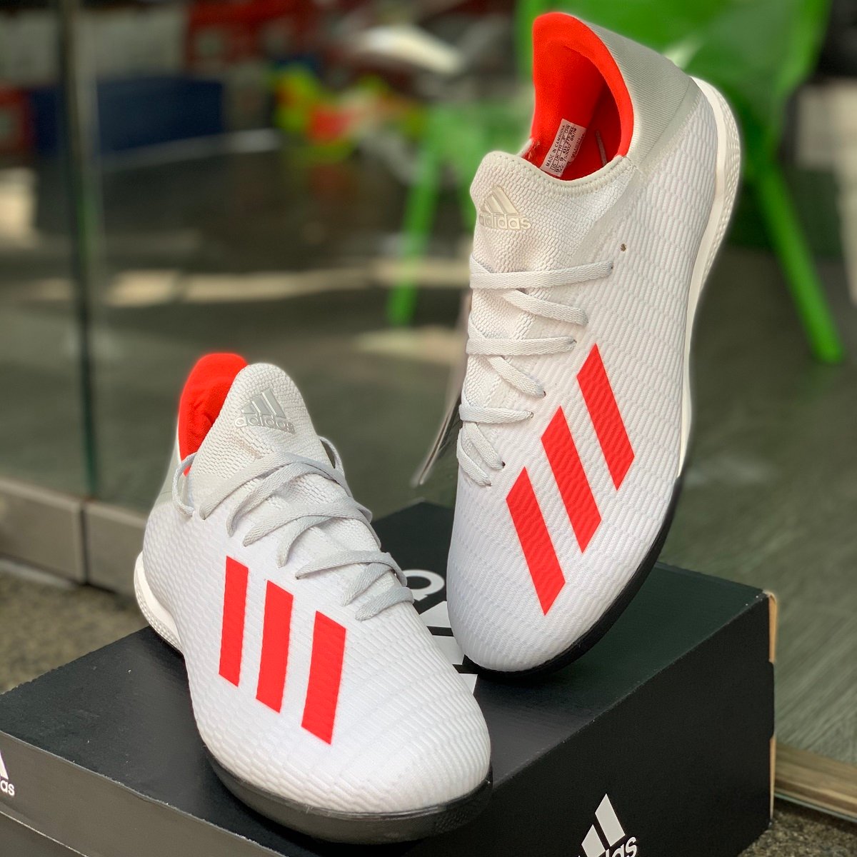 adidas X 19.3 TF - Silver Metallic/Hi-Res Red/White